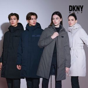 고물가 시대 알뜰 장보기 DKNY GOLF 23FW 여성 인퀼팅 구스다운 코트 더 알뜰하게