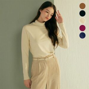 런칭 가격 79  MORGAN 윈터 하이넥 티 3종 모든 아우터 속에 찰떡