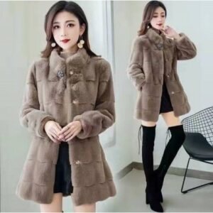 단독 비밀가 행사 대동모피 23FW  BLACKGLAMA 블랙그라마 휘메일 풀스킨 밍크 후드 롱코트 스페셜 기프트