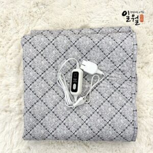 주목해야 할 기획전  더블더블 2023년형 최신상 일월 워셔블 카본 체크그레이 온열매트 스페셜 기프트