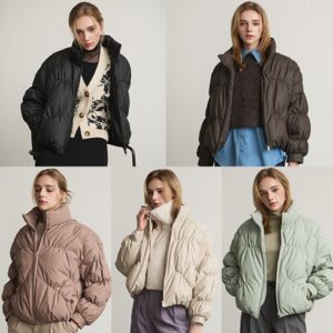 단 하루 리오벨 23FW faux레더 셔링 덕다운 점퍼 1종 당일출고