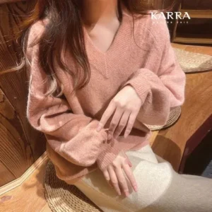 이번 주 특별한 프로모션 24SS 클래식 브이넥 코튼 케이블니트 세트 여성 꾸준한 인기비결은?