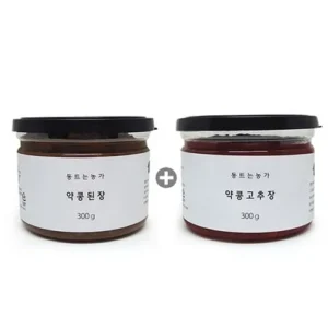 단독 비밀가 행사 약콩 된장 450g  2통  약콩 간장 450ml  2병 더 알뜰하게