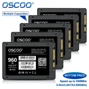 OSCOO 내부 데스크탑 노트북용 솔리드 스테이트 드라이브, SSD 2, 5 Sata, 1TB 도매 가격, 2PCs, 4PCs, 1PCs 하드 디스크, 120GB, 240GB
