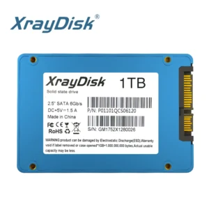 Xraydisk 노트북 및 데스크탑용 내부 솔리드 스테이트 드라이브 하드 디스크, 금속 케이스, Sata3 SSD, 60GB, 1TB