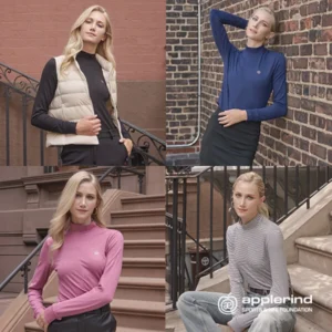 정성을 다하는 꼭 갖고싶은 ​APPLERIND] 애플라인드 여성 피치기모 하프넥셔츠 제가 소개해 드립니다