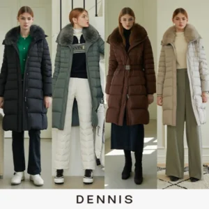 빠르게 확인 하세요! 꼭 갖고싶은 ​데니스골프 24FW 여성 폭스카라 롱 구스다운 재킷 제가 소개해 드립니다