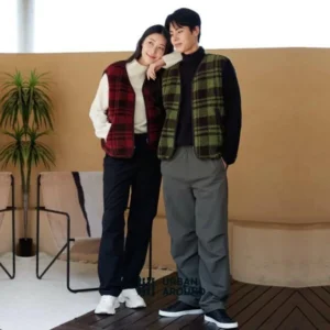 특가를 잡아라 꼭 갖고싶은 ​어반어라운드 24FW 울 블렌디드 체크 베스트 1종 (남녀공용) 제가 소개해 드립니다 할인 특집전