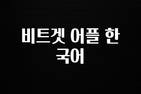 후기가 중요한 이유 비트겟 어플 한국어 요약했습니다