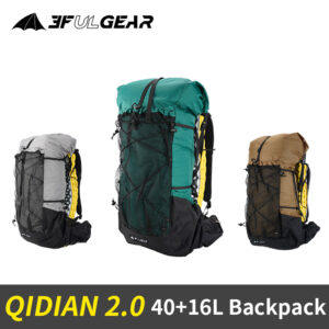올해 최고의 픽 3F UL GEAR QIDIAN 40 + 16L 배낭 2.0 초경량 대용량 야외 캠핑 하이킹 등반 가방 나일론 방수 경량 알려드립니다