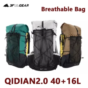 모음전 3F UL GEAR QIDIAN 40 + 16L 배낭 2.0 초경량 대용량 야외 캠핑 하이킹 등반 가방 나일론 방수 경량 실간 리뷰