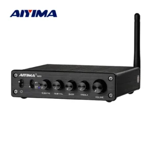 사랑을 담은 선물 AIYIMA A03 TPA3116 Amplificador 서브우퍼 오디오 Bluetooth 사운드 2.1 50Wx2+100W HiFi TPA3116D2 디지털 전력 홈 앰프 아쉬움이 없습니다