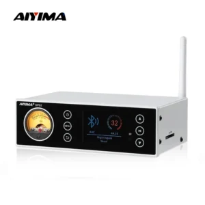 주간 핫 AIYIMA DP02 HiFi AKM4493 디코더 Bluetooth 5.1 디지털 플레이어 프리 앰프 DSD512 OLED 디스플레이 VU 미터 USB OPT COA SD 앰프 용 리뷰 해보겠습니다
