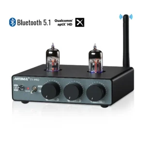 올해 베스트 AIYIMA T1 PRO 튜브 프리 앰프 앰프 BT 5.1 프리 앰프 미니 진공 프리 앰프 수신기 QCC3040 APTX-HD (베이스 고음 톤 컨트롤 포함) 추천한 이유입니다