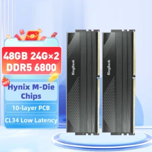 정보 쏟아짐 KingBank Memoria RAM DDR5 6800MHz 24GB 48GB 24GBx2 게임용 데스크탑 메모리 288Pin DIMM DDR5 RAM EXPO XMP 3.0 CL34 Hynix M 다이 주목하고 계십니다