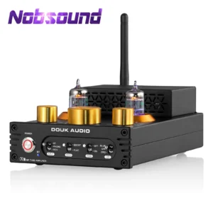 사용해본 사람만 아는 Nobsound HiFi GE5654 진공 튜브 앰프 스테레오 블루투스 5.0 수신기 앰프 MM 포노 파워 앰프 턴테이블 APTX-HD 160W + 160W 잠깐 확인해보세요