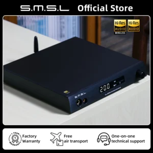 일단 저장해야하는 SMSL DL200 앰프 오디오dac 블루투스 hifi 디코딩 및 헤드폰 앰프 디지털 변환기 아날로그 to 디지털 MQA-CD ES9039Q2M 트루 밸런스드 블루투스 APTX HD OPA1612 DSD512 후회하지 않습니다
