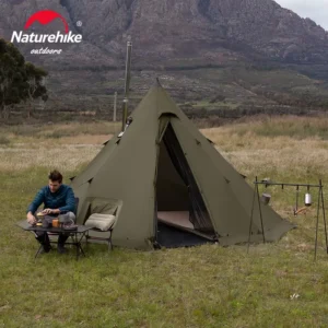 자신에게 투자하세요 네이처하이크 캠핑 피라미드 텐트 1 2인용 난연성 텐트 야외 공원 태양 대피소 가족 피크닉 천막 텐트 굴뚝 텐트 꼭 알아두세요