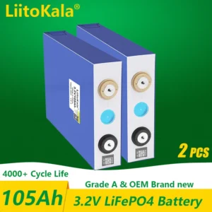 모두가 찾는 1-2PCS LiitoKala 3.2v 105Ah 30Ah 50Ah LifePo4 배터리 diy 12V 태양 광 인버터 전기 자동차 c oach 골프 카트 용 하이 드레인 알짜배기만 골라가세요