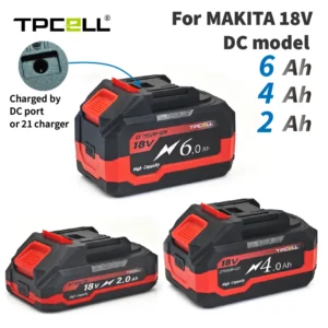 사랑을 담은 선물 Makita 18V 배터리 전동 공구 용 TPCELL 21V 2/4/6AH BMS가있는 18V 스크루 드라이버 용 리튬 이온 교체 LXT BL1850 BL1840 알짜배기만 골라가세요