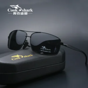“이거”하나로 종.결 Cook Shark 새로운 색상 체인저 선글라스 남성용 선글라스 조수 편광 운전자 거울 운전 야간 투시경 안경 1분이면 확인가능 합니다