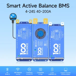 런칭 Daly BMS 4S 8S 10S 16S 24S 100A 150A 200A 스마트 액티브 밸런스 WIFI 블루투스 40A 60A 80A100A150A RS485CAN BUSLifepo4 리튬 이온 30초면 확인 가능합니다