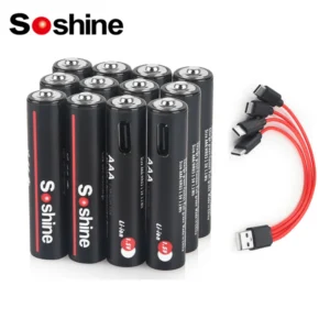 엄마아빠가 좋아하는 Soshine USB 1100mWh 리튬 배터리 1.5V AAA 1100mWh 충전식 배터리 원격 제어 무선 마우스용 1000회 사이클 업데이트된 소식입니다