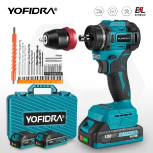 간단뉴스 YOFIDRA 2 in1 브러시리스 전기 스크루 드라이버 해머 무선 드릴 충격 21V 18V 배터리 용 다기능 전동 공구 알려드립니다