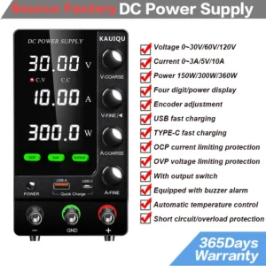 찐공개 스위칭 벤치 전원 공급 장치 조정 가능한 30V 5A 10A 60V 120V 옵션 OCP OVP 출력 가변 전원 공급 장치 전압 조정기 요약본만 확인해보세요
