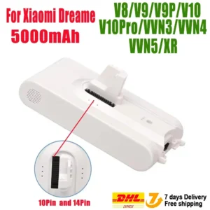 입소문 타면 끝나는 (원산지) Dreame V8 V10Pro V9P XR VVN3 VVN5 휴대용 무선 진공 청소기 부품 교체 배터리 용 5000mAh 리튬 이온 배터리 전합니다