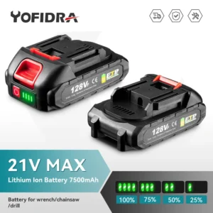 꿀 소식 전동 공구 교체 배터리에 효율적인 배터리 표시기가 있는 128VF 7500mAh 충전식 리튬 배터리 꼭 확인해보세요