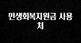 올해 이렇게 바뀌었다고? 민생회복지원금 사용처 아주 좋은 정보입니다